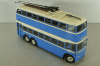 ЯТБ-3 двухэтажный городской троллейбус, синий, UM43-A4, Ultra Models 1:43