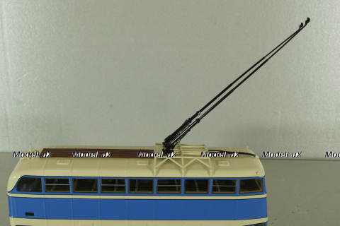 ЯТБ-3 двухэтажный городской троллейбус, синий, UM43-A4, Ultra Models 1:43