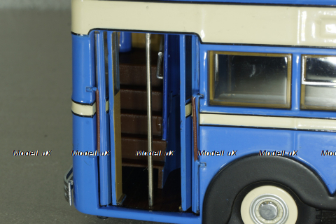 ЯТБ-3 двухэтажный городской троллейбус, синий, UM43-A4, Ultra Models 1:43