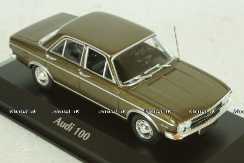 Audi 100 (C1), 1969, brown metallic, 940019101, Maxichamps 1:43