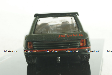 Peugeot 205 T16 Custom 1987, dark green, CLC416N, IXO 1:43
