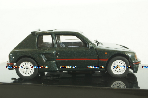 Peugeot 205 T16 Custom 1987, dark green, CLC416N, IXO 1:43
