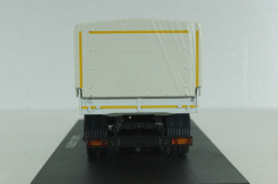 Газон NEXT C42R31 бортовой с тентом черный/серый Н231, Наш Автопром 1:43