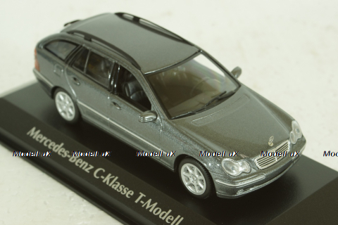 Mercedes C220 T-Model (S203), 2001, Mercedes C-Class, grey metallic, 940030110, Maxichamps 1:43