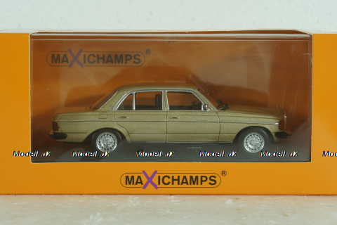 Mercedes 230E (W123), 1982, Mercedes E-Class Gold Metallic, 940032205, Maxichamps 1:43