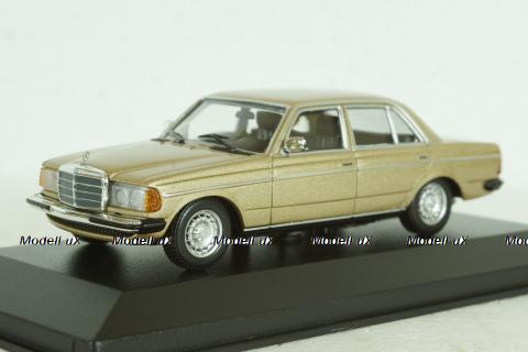 Mercedes 230E (W123), 1982, Mercedes E-Class Gold Metallic, 940032205, Maxichamps 1:43