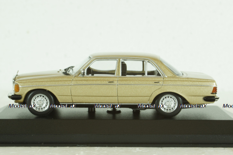 Mercedes 230E (W123), 1982, Mercedes E-Class Gold Metallic, 940032205, Maxichamps 1:43