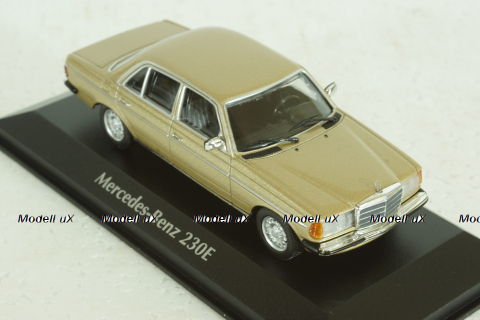 Mercedes 230E (W123), 1982, Mercedes E-Class Gold Metallic, 940032205, Maxichamps 1:43