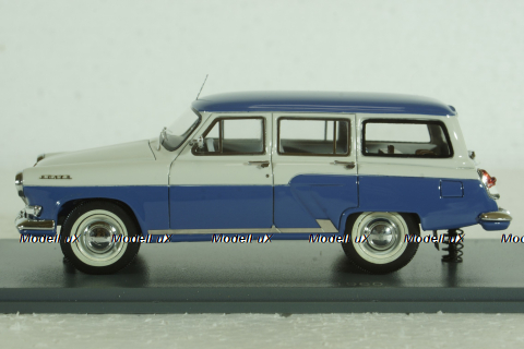 Газ-М22  Волга 1960, бело/синяя, 43805, NEO 1:43 