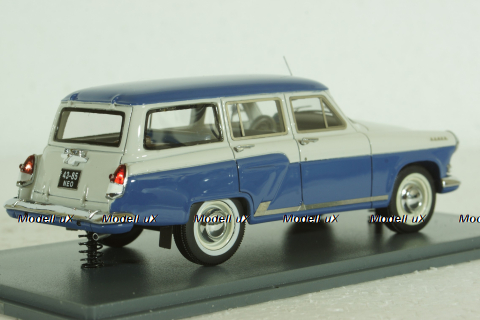 Газ-М22  Волга 1960, бело/синяя, 43805, NEO 1:43 