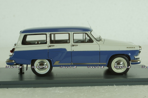 Газ-М22  Волга 1960, бело/синяя, 43805, NEO 1:43 