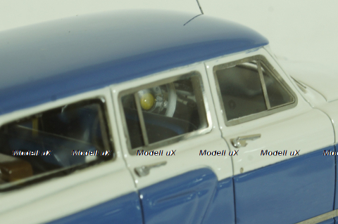 Газ-М22  Волга 1960, бело/синяя, 43805, NEO 1:43 