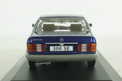 Mercedes 500SE W126 S-Klasse(1979), dark blue, IXO 1:43