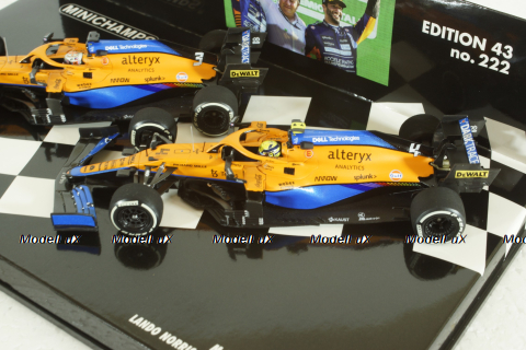 McLaren F1 Team MCL35M, 1-2 Finish Ricciardo/Norris, Italian GP 2021, 532210304, Minichamps 1:43