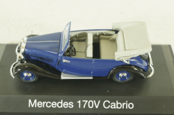 Mercedes 170V Cabrio (W136) 1938, blue, 02433, Schuco 1:43