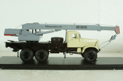 КРАЗ-255Б1 КС-3575 Автокран бежевый/серый, SSM1184, SSM 1:43
