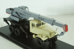 КРАЗ-255Б1 КС-3575 Автокран бежевый/серый, SSM1184, SSM 1:43