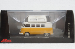 Volkswagen T1 Campingbus, beige/yellow, 450354200, Schuco 1:43