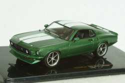 Ford Mustang Custom 1969 greenmetallic/white , CLC530N.22, IXO 1:43