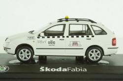 Skoda Fabia, taxi Praha, white,  143AXB-0145, Abrex 1:43