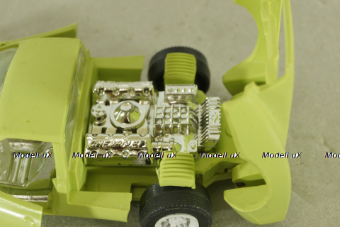 Chevrolet Corvette Astro 2, 1968г., салатовый, Ремейк 1:43