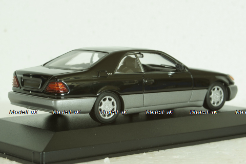 Mercedes 600 SEC C140 Coupe 1992, black, 943032603, Maxichamps 1:43