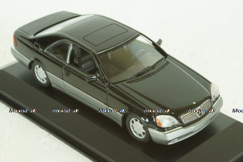 Mercedes 600 SEC C140 Coupe 1992, black, 943032603, Maxichamps 1:43