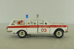 Газ-2402, скорая медицинская  помощь, июнь 1990г., Тантал/Радон 1:43