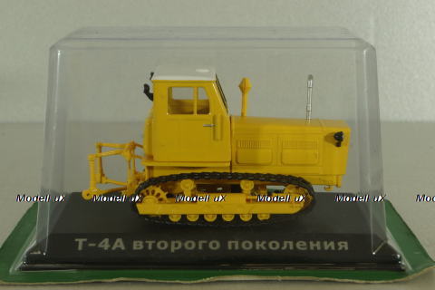 Т-4А трактор 1985, желтый, ТРАКТОРЫ история,люди,машины (Hachette) №132 1:43