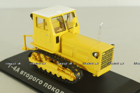 Т-4А трактор 1985, желтый, ТРАКТОРЫ история,люди,машины (Hachette) №132 1:43