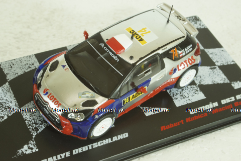 Citroen DS3 RRC #74, Rally Germany 2013, Robert Kubica/Maciej Baran,  Vencedores de Rally #23, Altaya 1:43 ( Чешская Серия) с журналом!