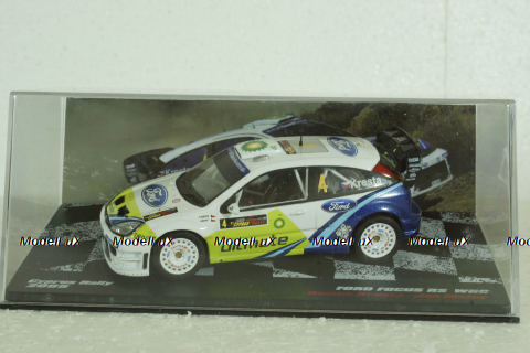 Ford Focus RS WRC #4, Rally Cyprus 2005, Roman Kresta/Jan Mozny, Vencedores de Rally #12, Altaya 1:43 ( Чешская Серия) с журналом!