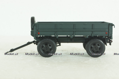 Прицеп 2-ПН-2 с дугами, зеленый 600202, DiP Models 1:43