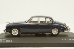 Jaguar MK II 1960 dark blue, WhiteBox 1:43
