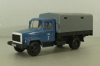 Газ-3307 бортовой с тентом 1989, синий/серый, Херсон Моделс 1:43