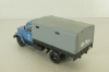Газ-3307 бортовой с тентом 1989, синий/серый, Херсон Моделс 1:43