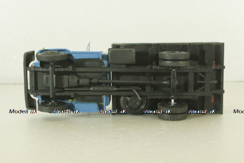 Газ-3307 бортовой с тентом 1989, синий/серый, Херсон Моделс 1:43