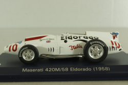 Maserati 420M/58 Eldorado 1958, white, Leo Models 1:43