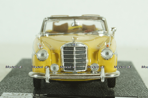 Mercedes 220 SE Convertible 1959 yellow/darkbrown, 28626, Vitesse 1:43