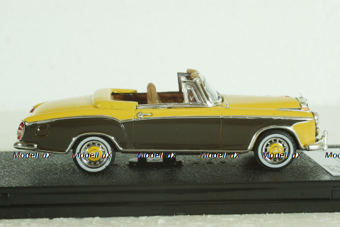 Mercedes 220 SE Convertible 1959 yellow/darkbrown, 28626, Vitesse 1:43