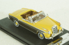 Mercedes 220 SE Convertible 1959 yellow/darkbrown, 28626, Vitesse 1:43