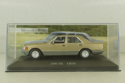Mercedes 500 SE (W126) 1979 шейховоз, gold, Altaya 1:43