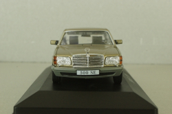 Mercedes 500 SE (W126) 1979 шейховоз, gold, Altaya 1:43