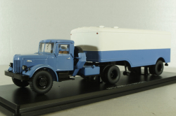 Маз-200В с п/прицепом Маз-5217 голуб/белый, SSM7018, SSM 1:43