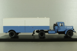 Маз-200В с п/прицепом Маз-5217 голуб/белый, SSM7018, SSM 1:43