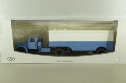 Маз-200В с п/прицепом Маз-5217 голуб/белый, SSM7018, SSM 1:43