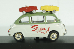 Fiat 600 Multipla van Studer 1959 green/cream white, Altaya 1:43