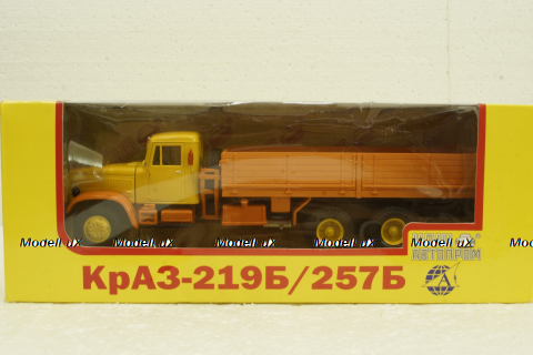 Краз-219Б борт желтый/оранжевый, Н768, Наш Автопром 1:43