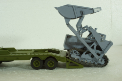 Прицеп ЧМЗАП-5208, зеленый, Modellux 1:43