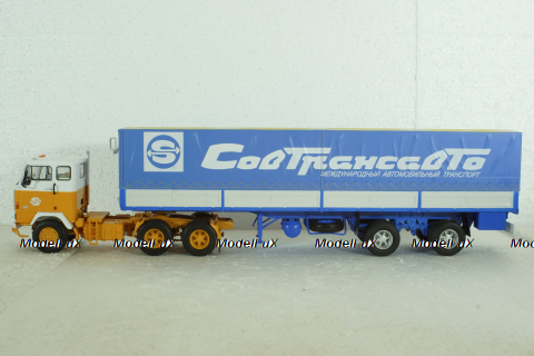 Volvo F89 с полуприцепом Fruehauf Savoyarde Совтрансавто , SSM1557, SSM 1:43